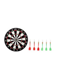 17-inch Double Sided Wall Darts Board, Multicolour