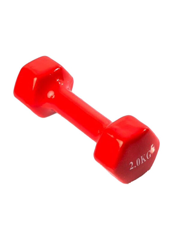 

Generic Vinyl Coated Fixed Weight Dumbbell, 2 KG, Red