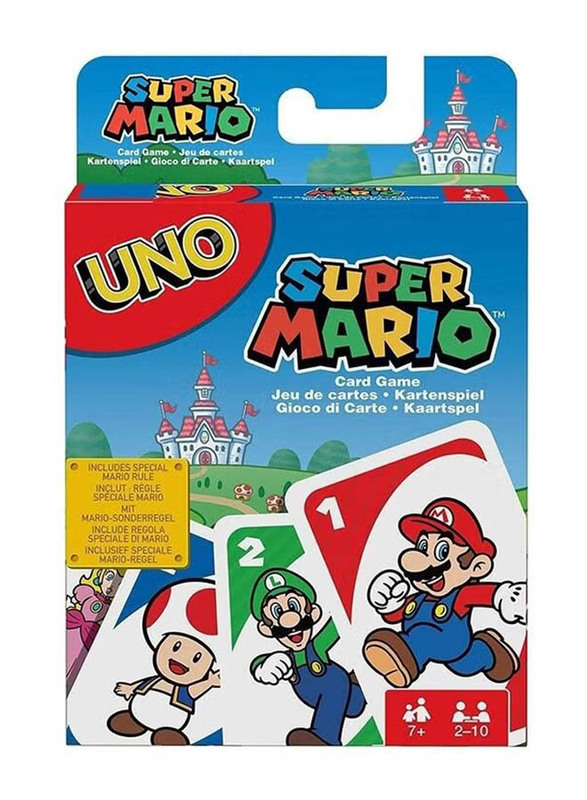 Uno Card Game Super Mario Theme, Ages 7+