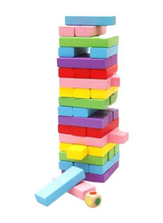 Toyshine Wooden Stacking Block Set, 51 Pieces, Ages 3+