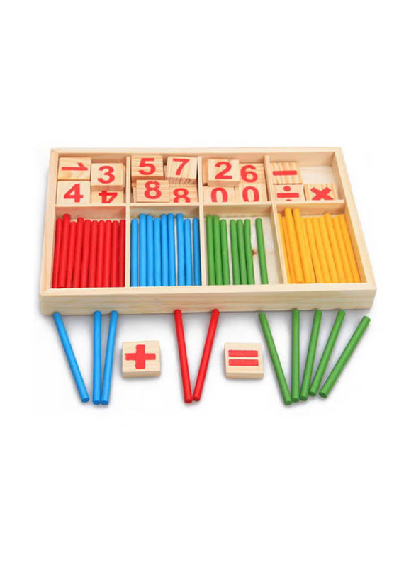 Wooden Counting Stick Early Learning Mathematical Toy, Ages 3+