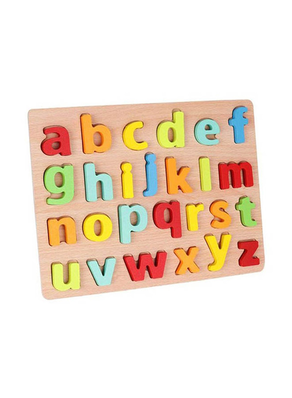 Webby Wooden Alphabets Learning Toy, Ages 3+, Multicolour