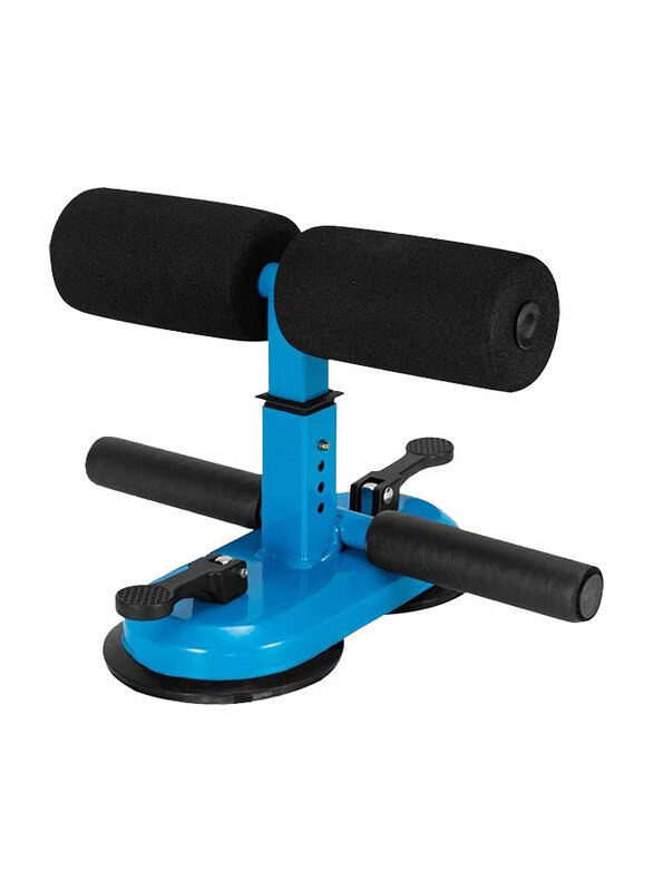 

Generic Portable Sit Up Bar with Double Suction Cups, Black/Blue
