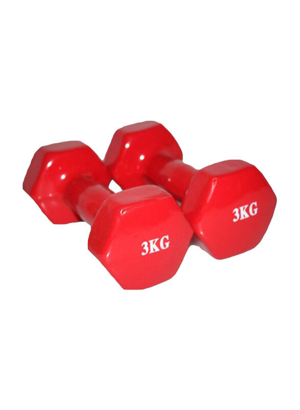 

Generic Fitness Dumbbells 2 x 3 KG, Red