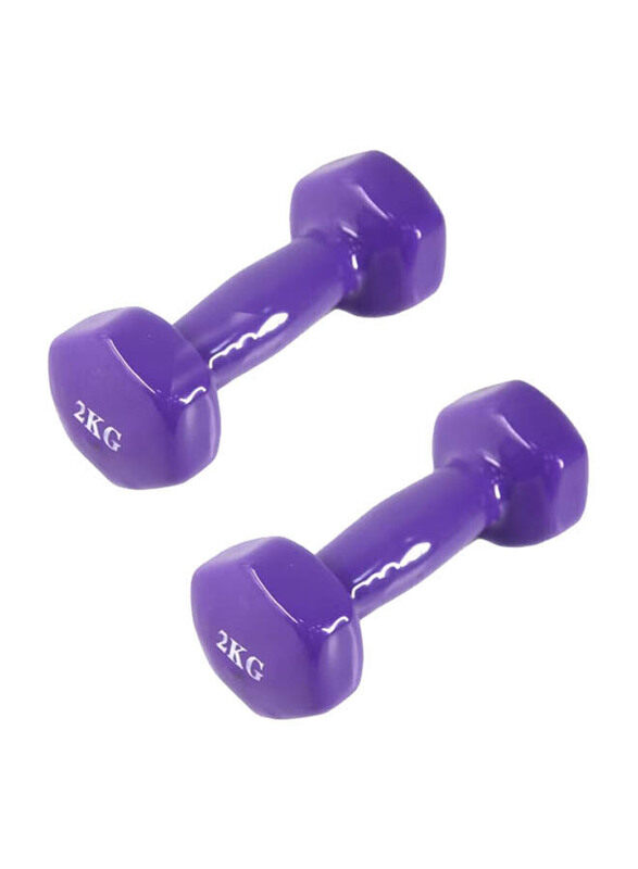 

Generic Fitness Dumbbells Set, 2 x 2 KG, Purple