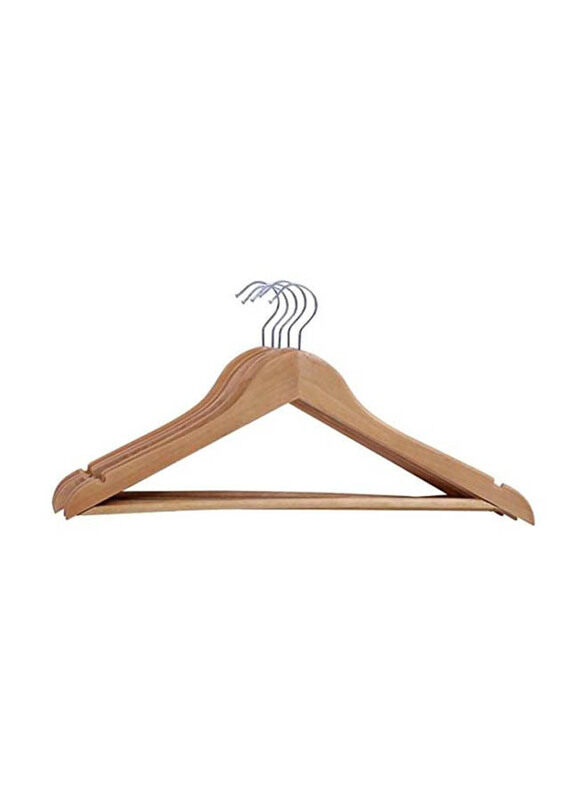 

Generic 5-Piece Wooden Hangers, 56994, Beige