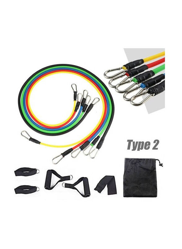 

Generic Resistance Bands Set, 11 Piece, Multicolour