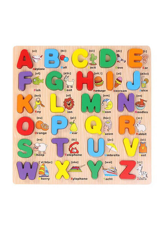 

Generic Wooden Capital Alphabets, Ages 3+, Multicolour