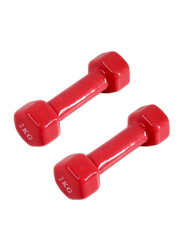 

Generic Hexagonal Dumbbell, 2 x 4 KG, Red