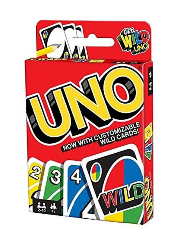 

Uno 112-Piece Mattel Wild Card Game, Multicolour