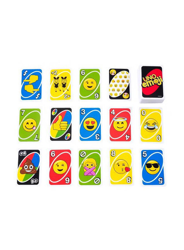 Uno Mattel Emoji Card Games, Multicolour