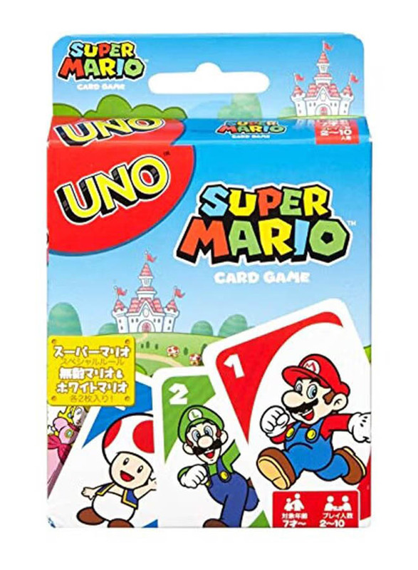 Uno Super Mario Card Game, DRD00, Ages 7+