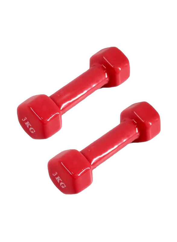 

Generic Dumbbell Set, 2 x 3 KG, Red