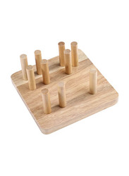 Wooden Geometric Sorting Building Blocks Set, Ages 3+