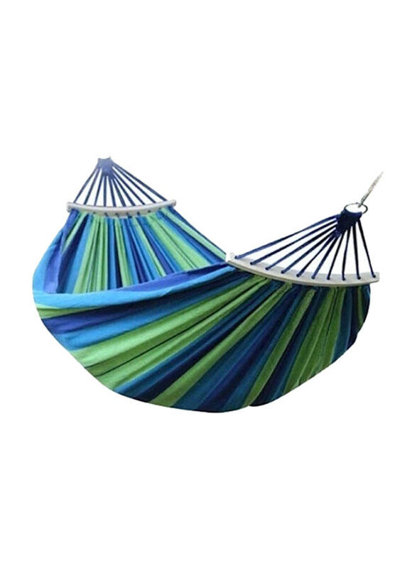 

Generic Portable Double Hammock, 150cm, Blue/Green