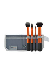 Real Techniques Makeup Brush Set, 4 Pieces, Multicolour