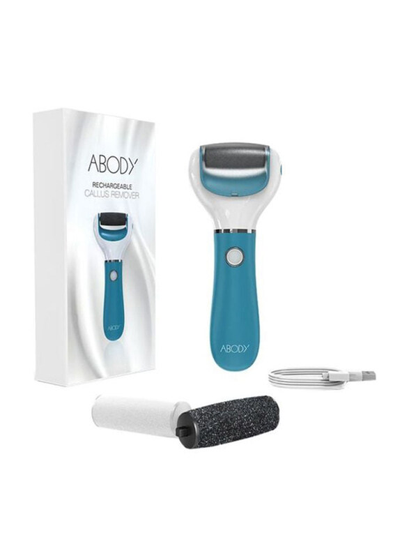 Abody Rechargeable Electric Callus Remover, W9727, Blue/White