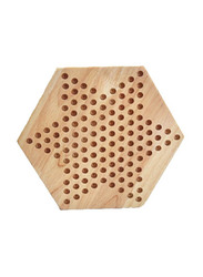 Unique Hexagon Wooden Checkers Game Set, Ages 3+