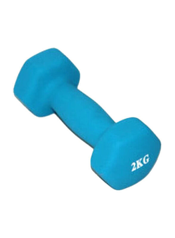 

BJM Comfortable Grip Hexagonal Dumbbell, 2 KG, Blue