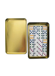 Kole Imports 28-Piece Double 6-Color Dot Dominoes Game Set, OD851, Ages 6+, Multicolour