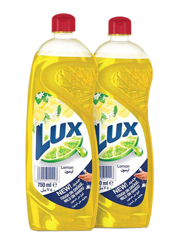 

Lux Lemon Dishwashing Liquid, 2 x 750ml