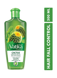 Dabur Vatika Cactus Enriched Hair Fall Control Oil for All Hair Types, 300ml