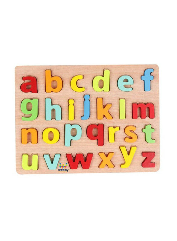 

Webby Wooden Alphabets Puzzle Toy, Ages 3+