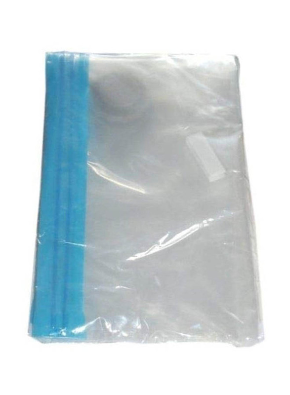 Metaltex 6-Piece Vacuum Storage Bag, 50 x 67cm, Clear/Blue