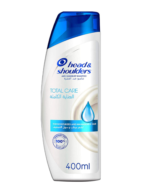 Head & Shoulders Total Care Anti-Dandruff Shampoo for All Hair Type, Clear, 400ml