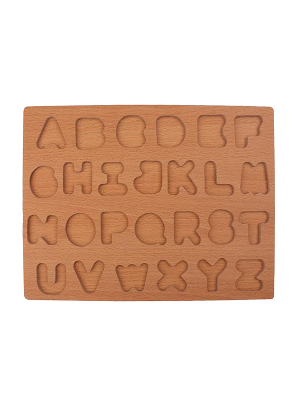 27-Piece Wooden Alphabet Letters Puzzle Toy