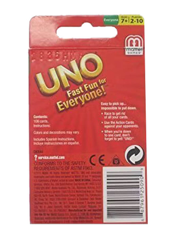 Uno Card Game, DKX44, Ages 7+