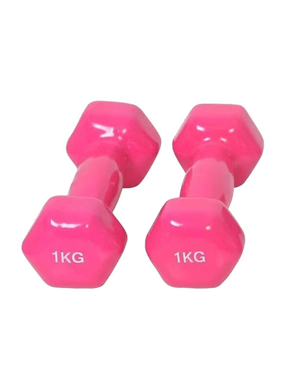 

Generic Dumbbells Set, 2 x 1 KG, Pink