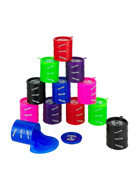 Kicko Small Barrel of Slime, 24-Pieces, Ages 3+