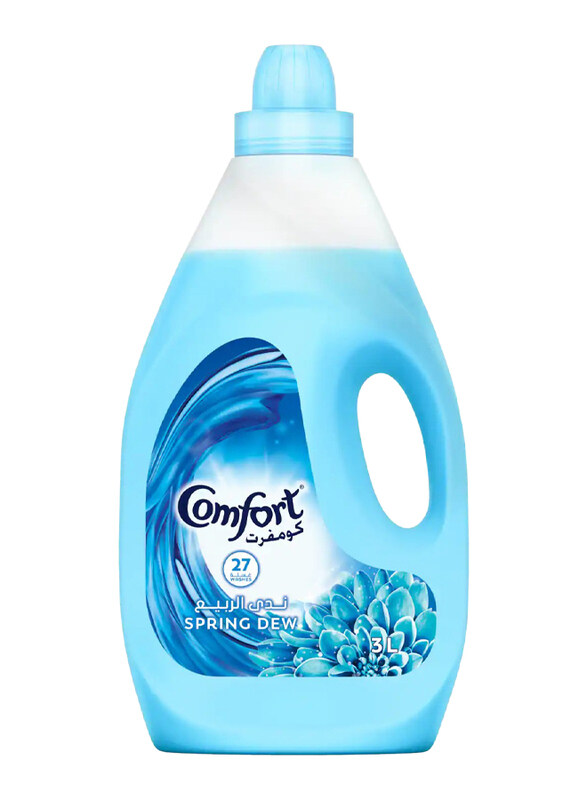 Comfort Spring Dew Fabric Softener, Blue, 3 Liters