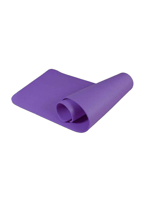 

Generic Yoga Mat Extra Thick High Density Exercise Yoga Mat for Pilates with Carrying Strap & Bag, 61cm, Purple