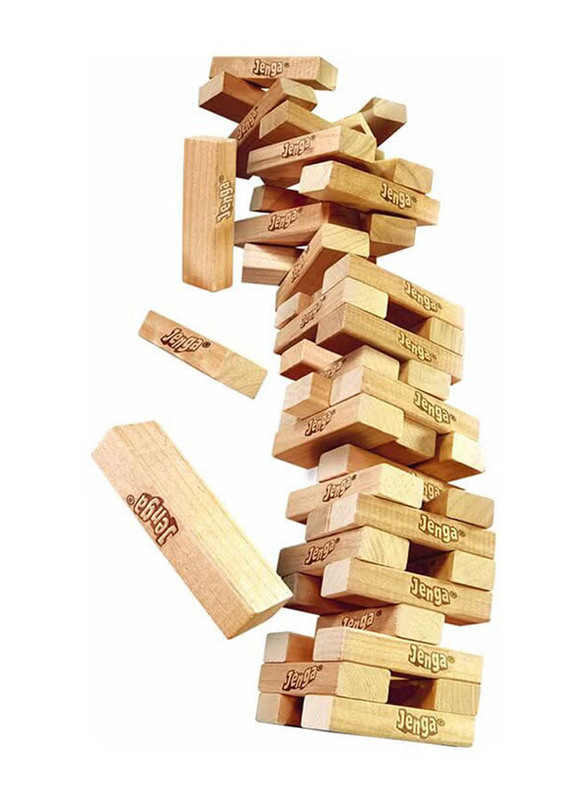 Hasbro Classic Jenga Stacking Blocks Toy, A2120, Ages 6+