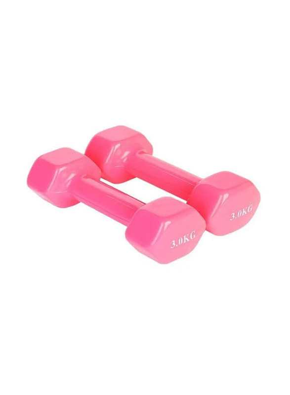 

Generic Dumbbells Set, 2 x 3 KG, Pink