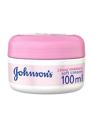 Johnson's 24 Hour Moisture Soft Body Cream, 100ml
