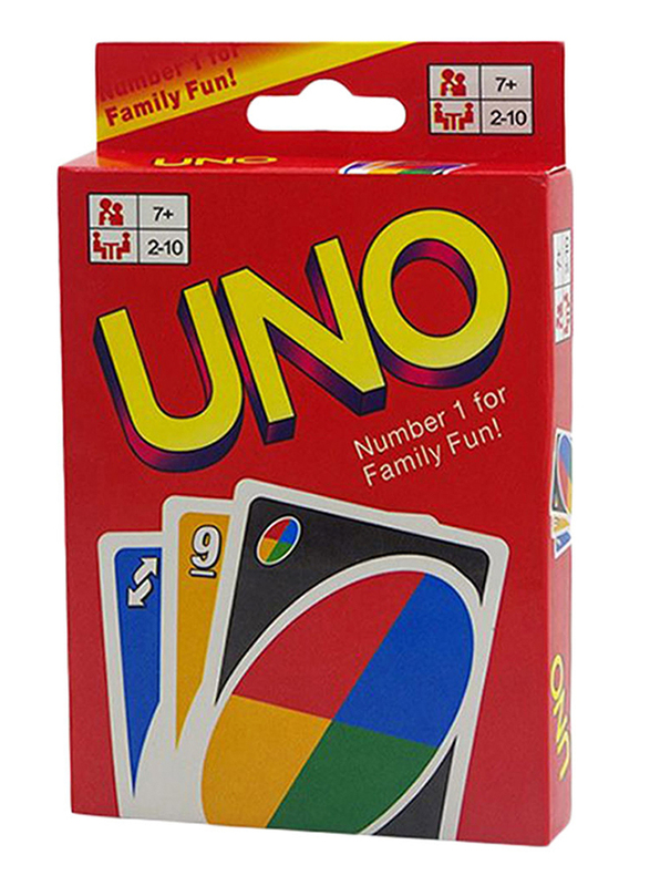 Uno Family Fun Card Game, 13.7 x 8.9cm