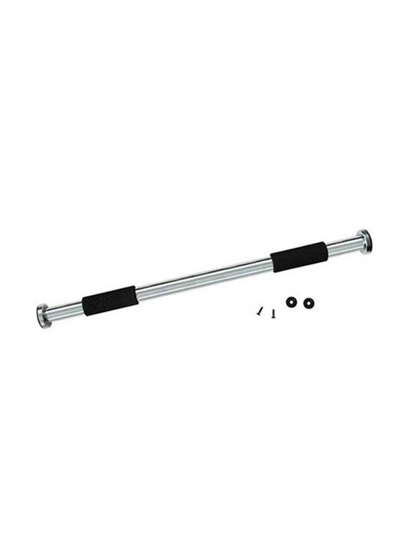 Door Way Gym Bar, 1.3 Meter, Silver/Black