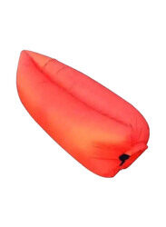 Lazy Sofa Fast Inflatable Air Sleeping Bag, Orange