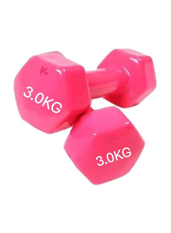 

Generic Weight Lifting Training Dumbbells, 2 x 3 KG, Pink