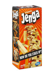 Hasbro 54-Piece Classic Jenga Game Set, A2120, Ages 6+