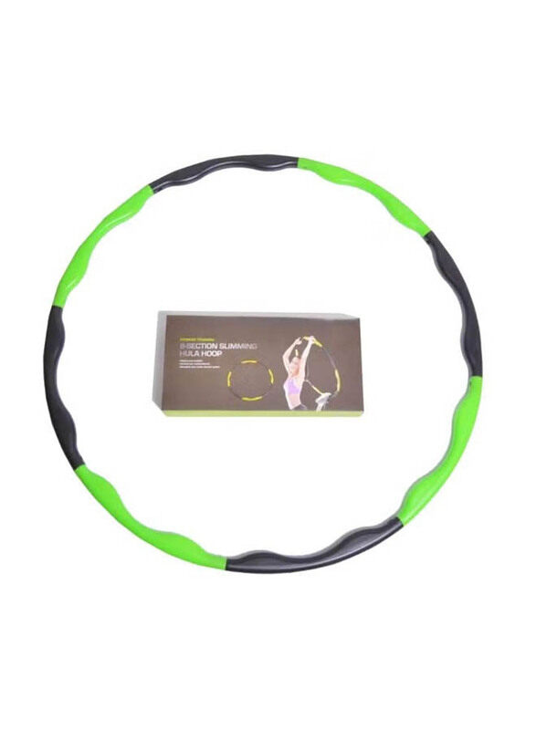 

Nsgt 8-Section Slimming Hula Hoop, Black/Green