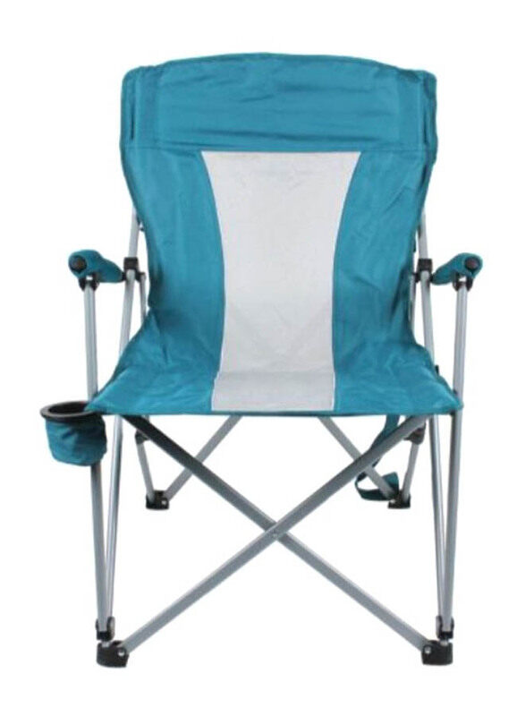 

Members Mark Folding Camping Chair, 686091766096, 37 x 63cm, Blue/Grey