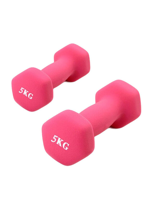 

Generic Dumbbell Set, 2 x 5 KG, Pink