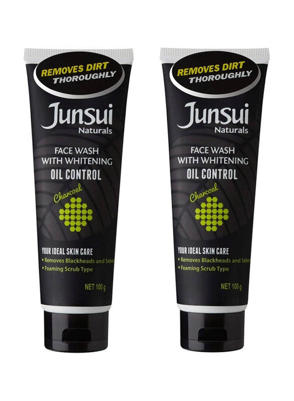 Junsui Whitening Oil Control Face Wash Set, 2 x 100gm