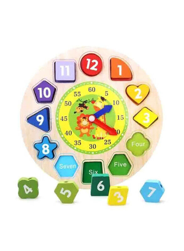 

Generic Digital Geometry Clock Blocks, Ages 1+, Multicolour