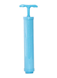 Vacuum Storage Bag Reusable Hand Pump, Blue