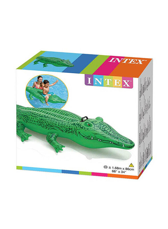 

Intex Crocodile Gator Ride-On Pool Float, 58546NP, Green